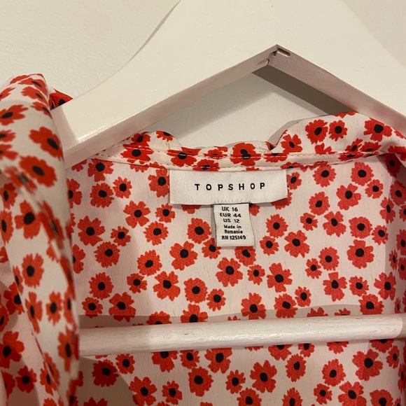 Topshop cute floral wrap dress - Picture 3 of 4